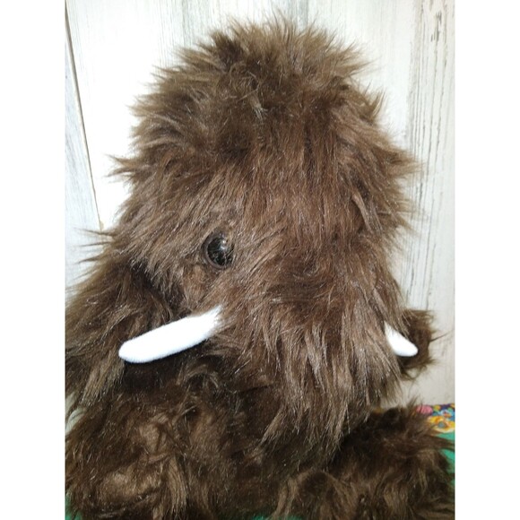 Dan Dee Woolly MAMMOTH Plush Stuffed Animal Sitting Down 13" Corduroy Ears - Picture 4 of 9